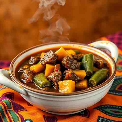Dongo-Dongo - Hearty African Beef & Okra Stew Recipe